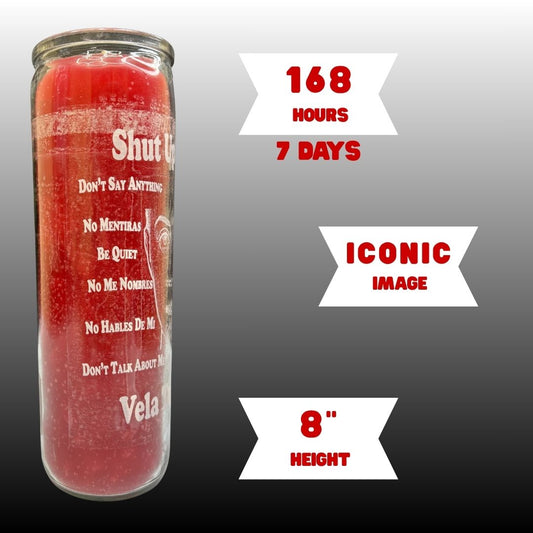 Romesen Tapa-Boca, Veladora 7-Dias. Shut-Up 7-Day Candle