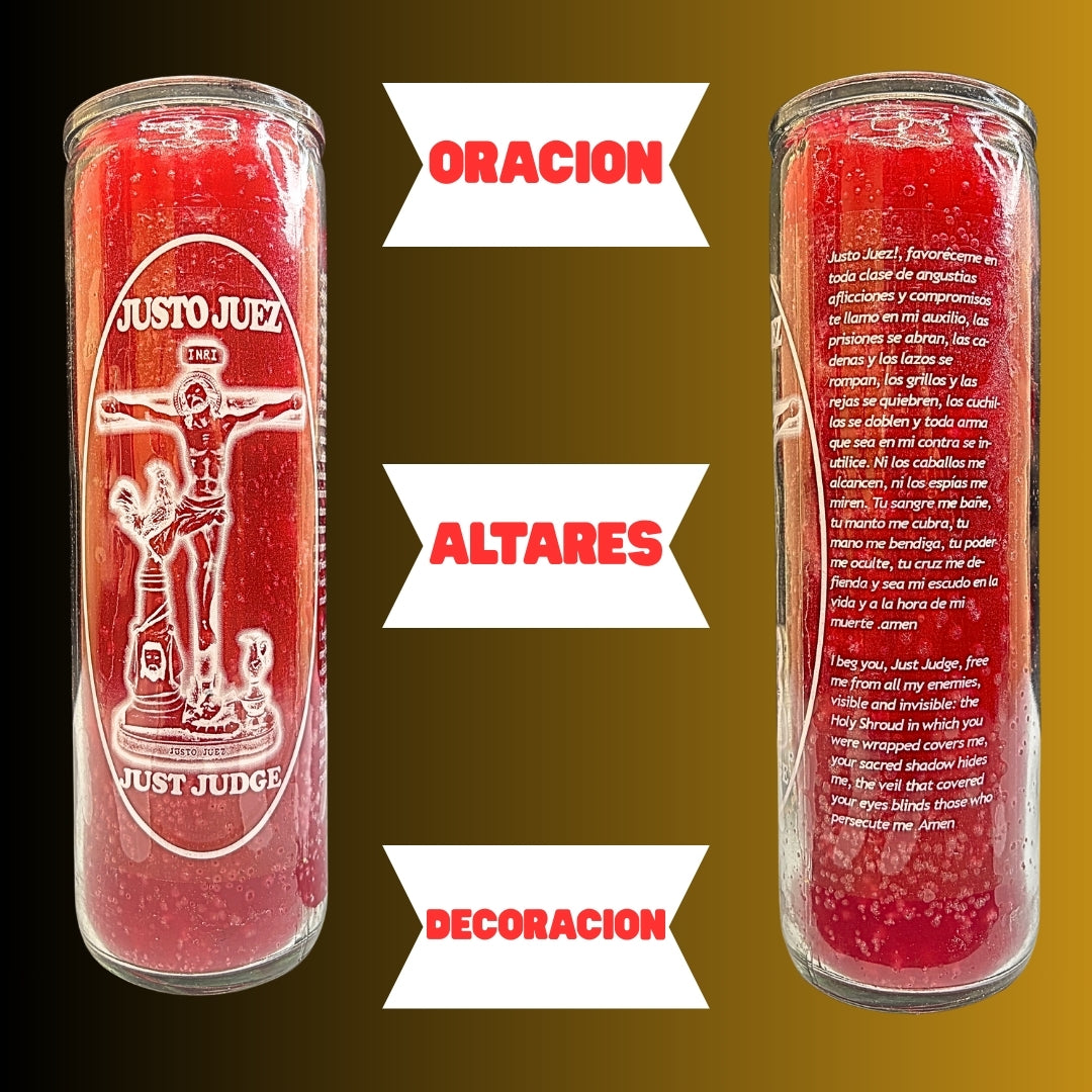 Romesen Justo Juez, Veladora 7-Dias, Just Judge 7-Day Prayer Candle