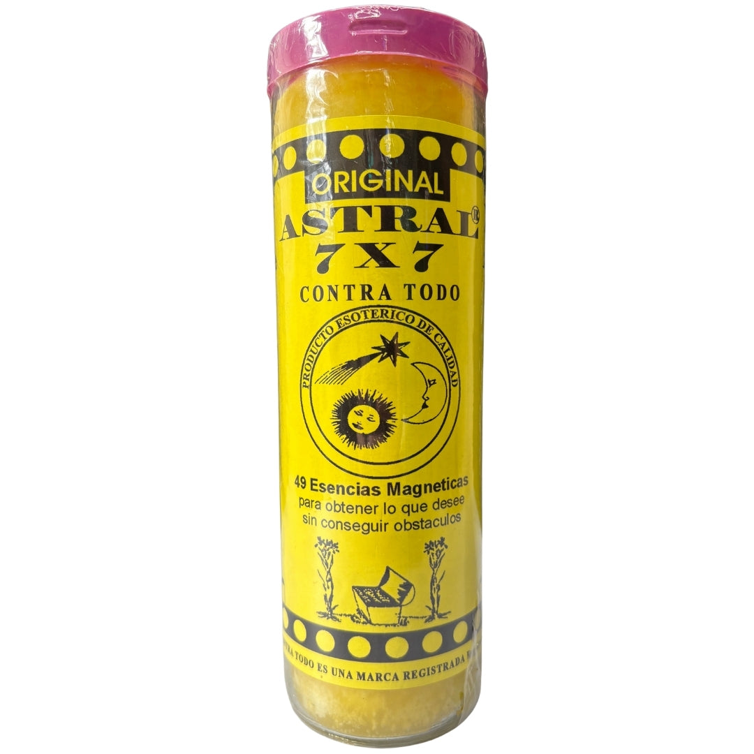 Romesen Astral 7x7, Veladora Preparada 7-Dias, 7-Day Fixed Prayer Candle