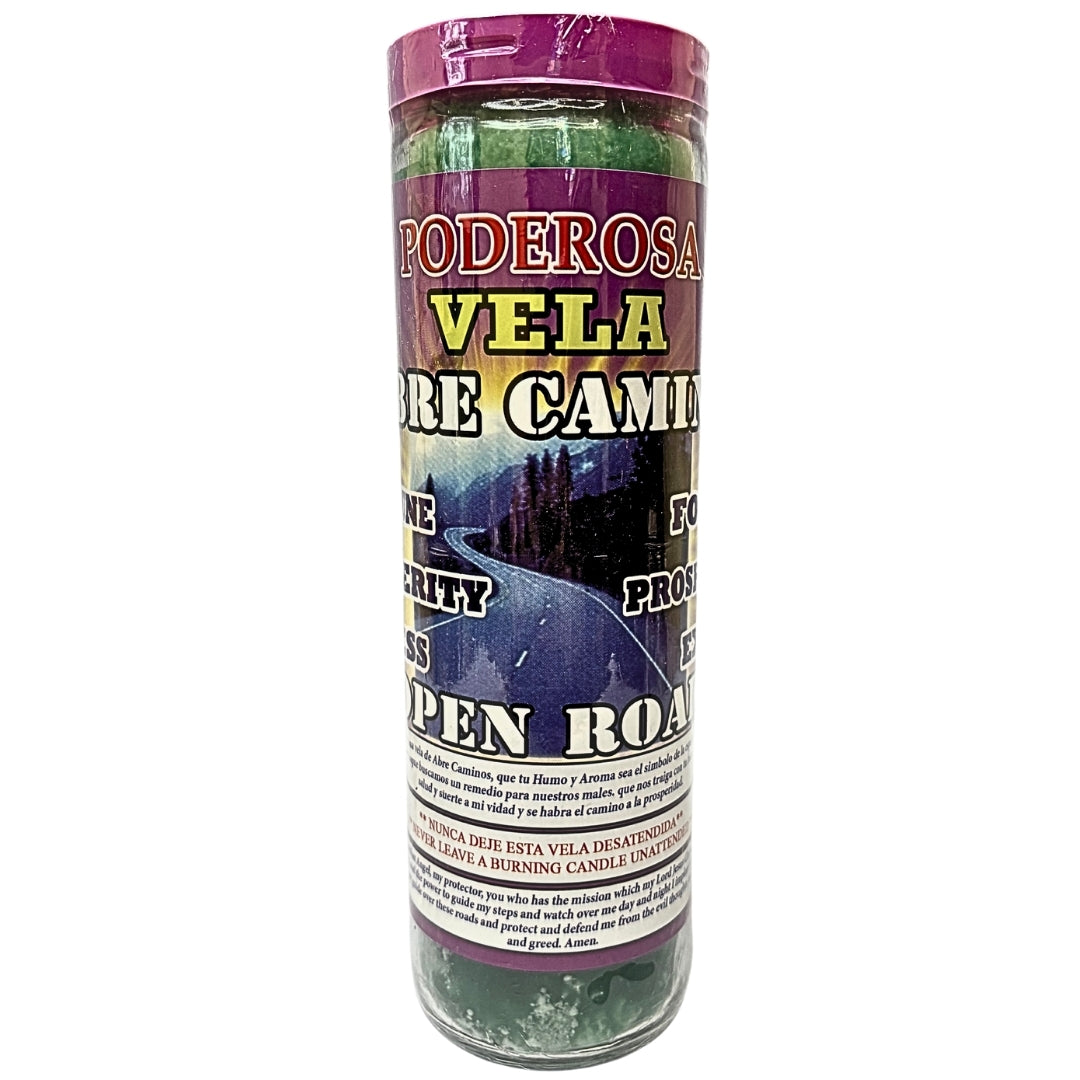 Romesen Abre Camino, Open Roads Candle, 7-Day Scented Candle.