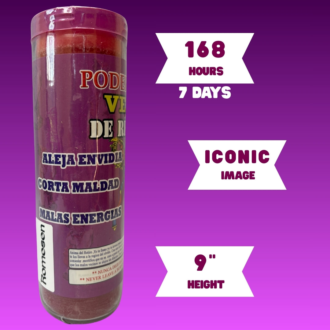 Romesen De Retiro, Veladora 7-Dias, Removal 7-Day Candle