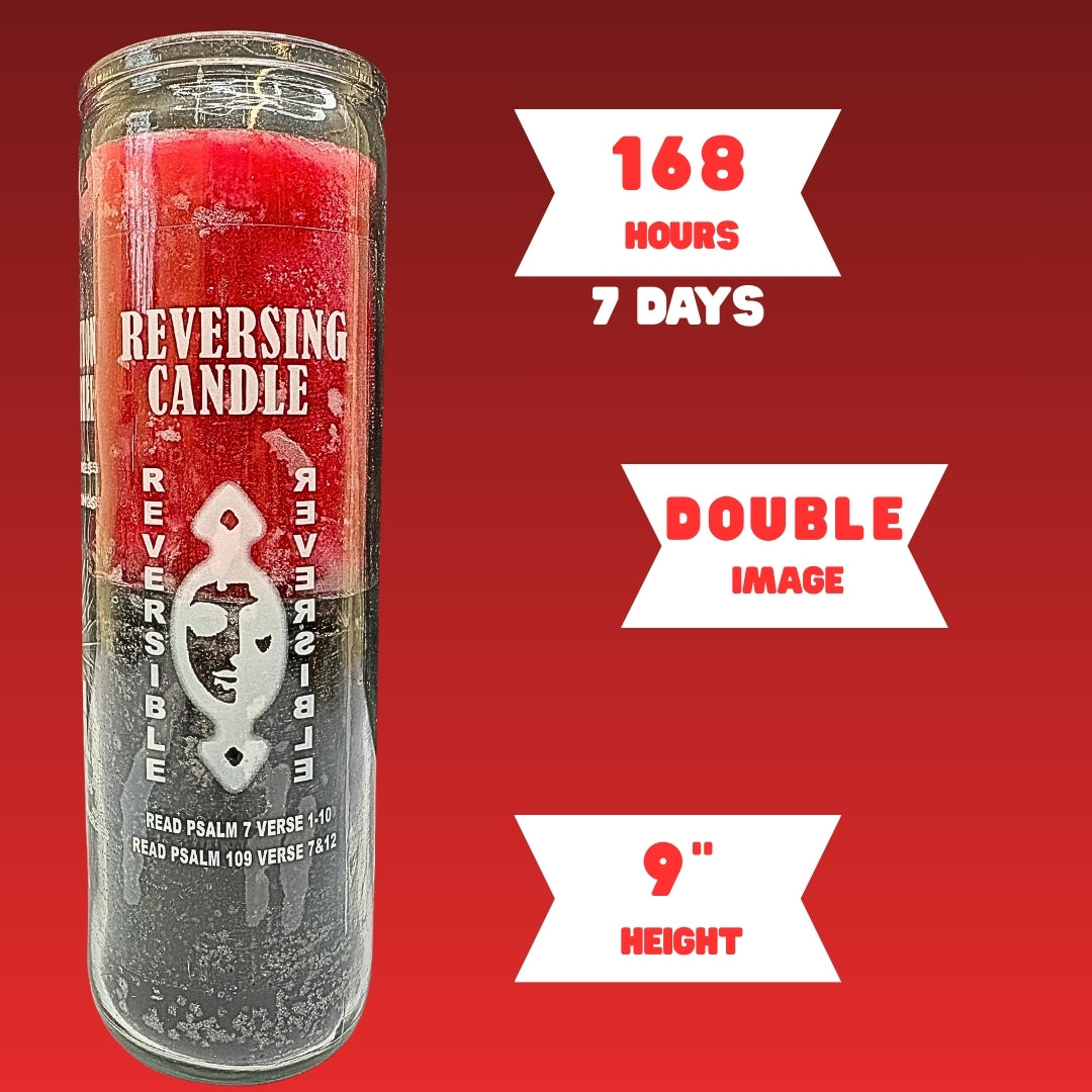 Romesen Reversible, Veladora 7-Dias, Reversing 7-Day Prayer Candle