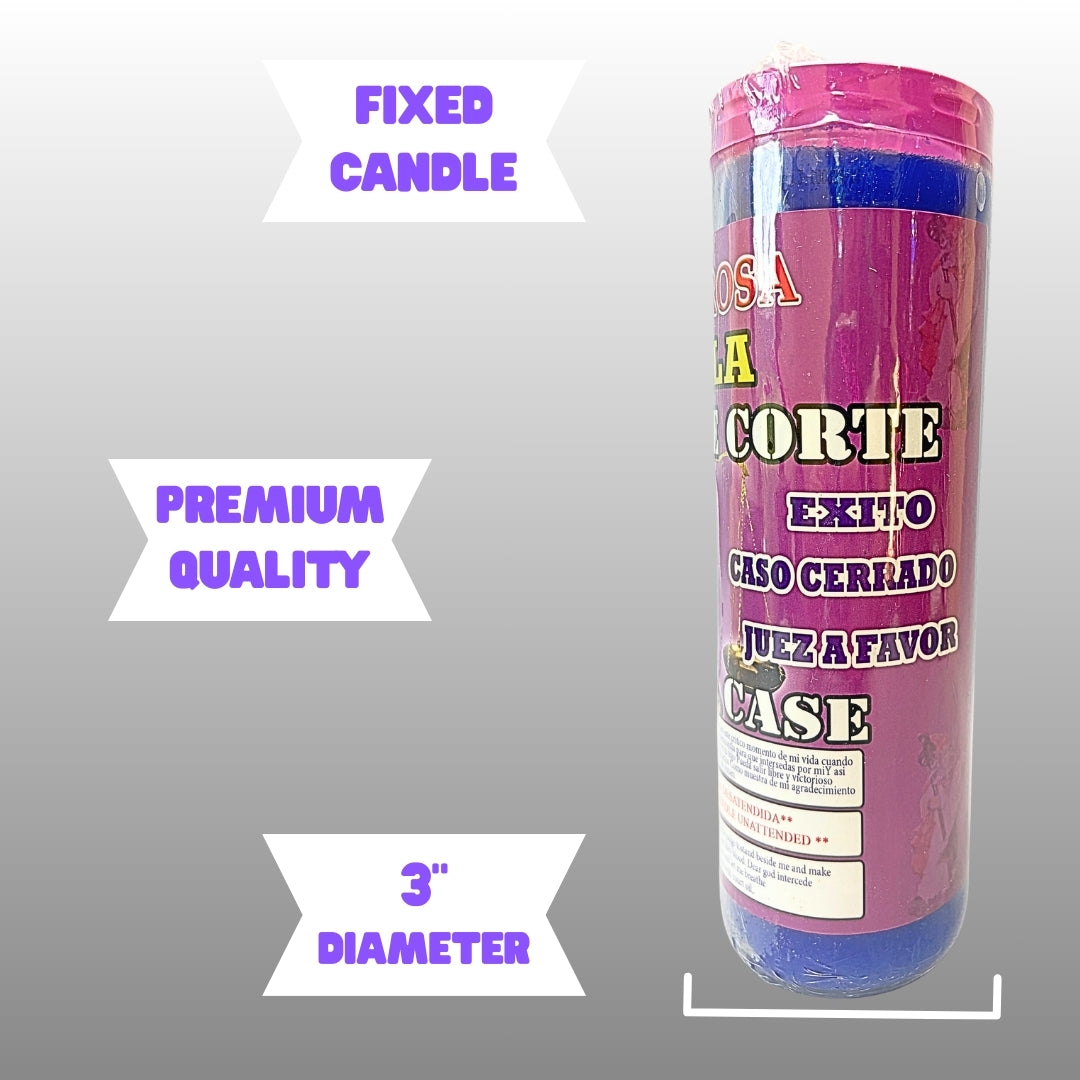 Romesen Caso de Corte, Veladora 7-Dias Preparada, Court Case 7-Day Fixed Prayer Candle