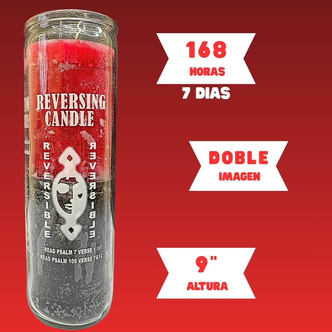 Romesen Reversible, Veladora 7-Dias, Reversing 7-Day Prayer Candle