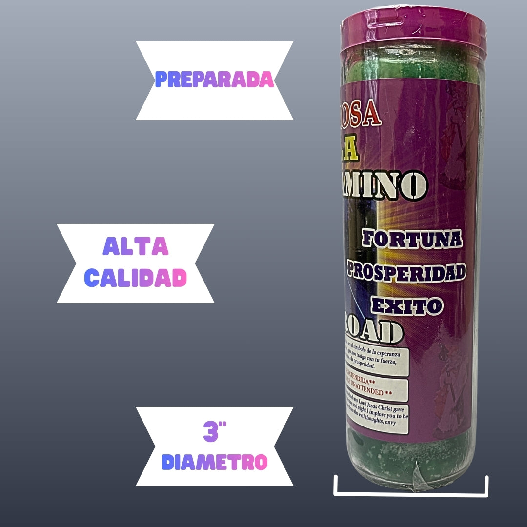 Romesen Abre Camino, Open Roads Candle, 7-Day Scented Candle.