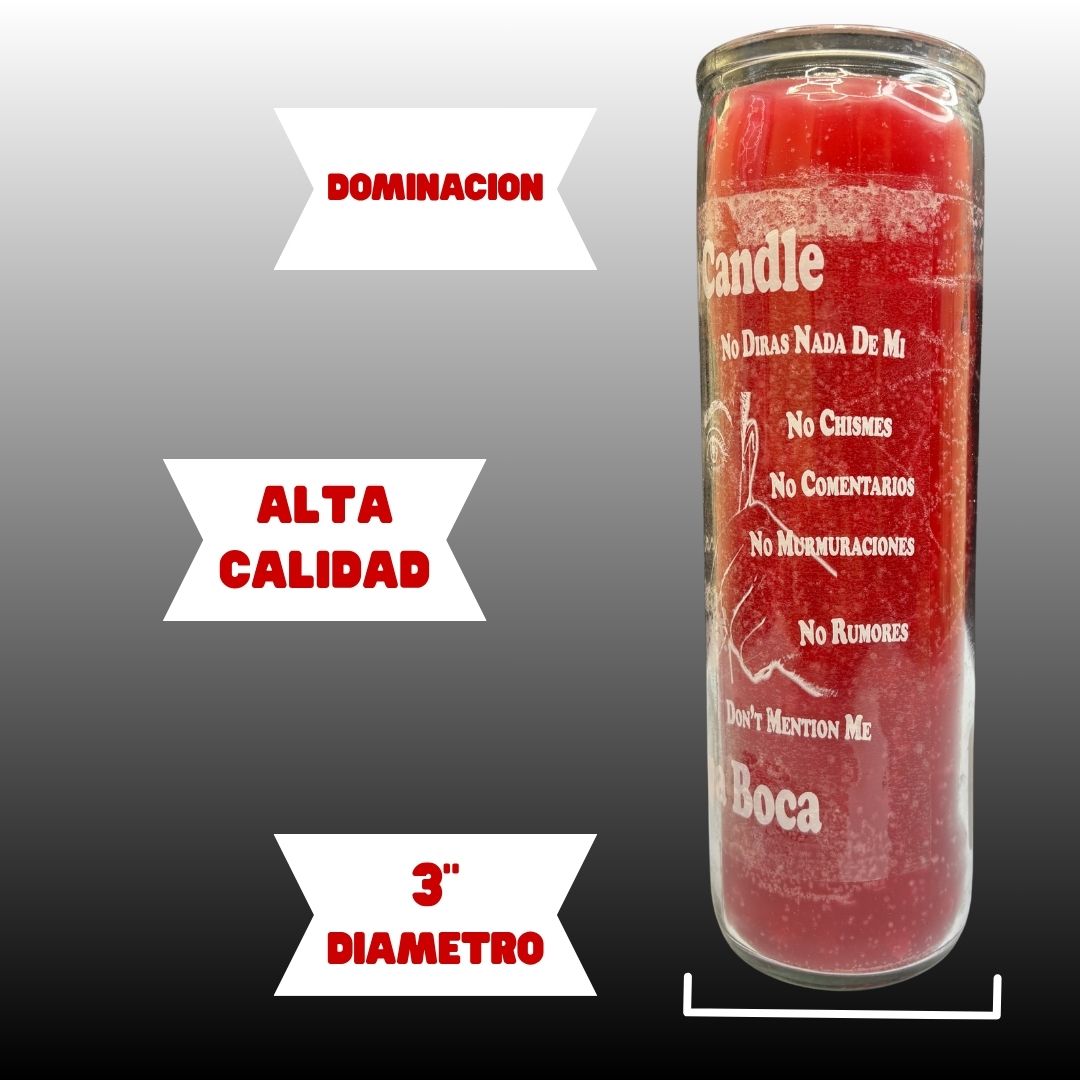 Romesen Tapa-Boca, Veladora 7-Dias. Shut-Up 7-Day Candle