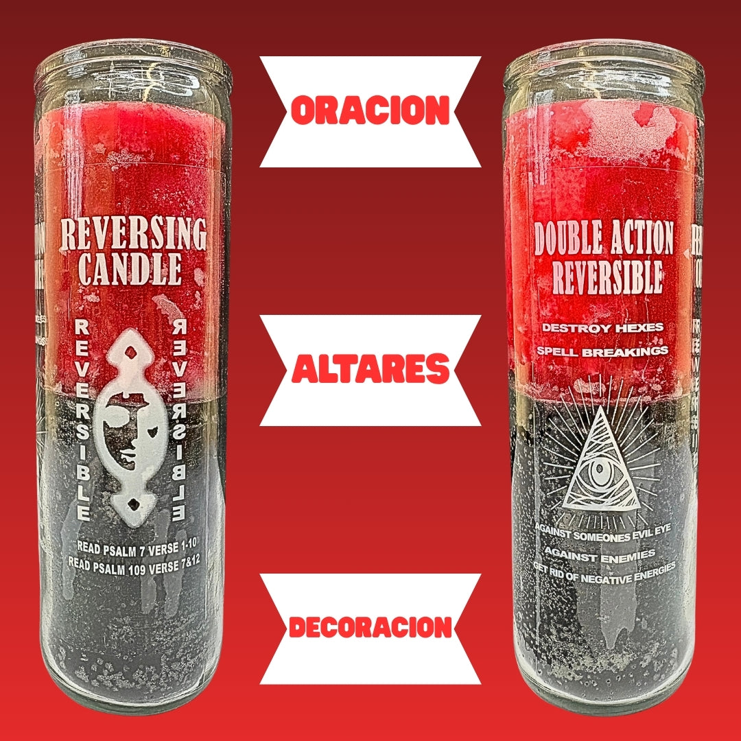 Romesen Reversible, Veladora 7-Dias, Reversing 7-Day Prayer Candle