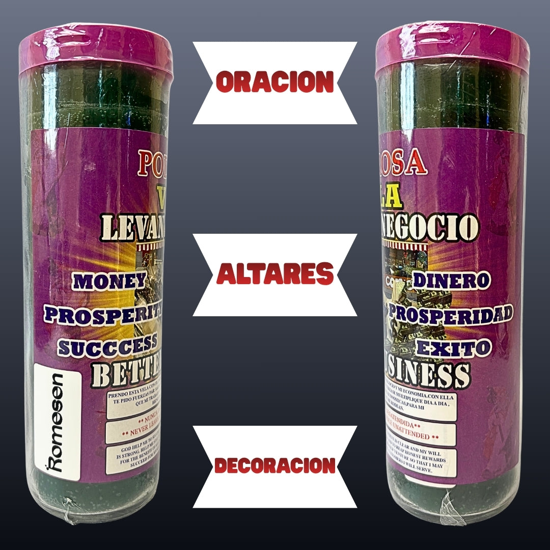 Romesen Levanta Negocio, Veladora 7-Dias, Better Business 7-Day Fixed Candle