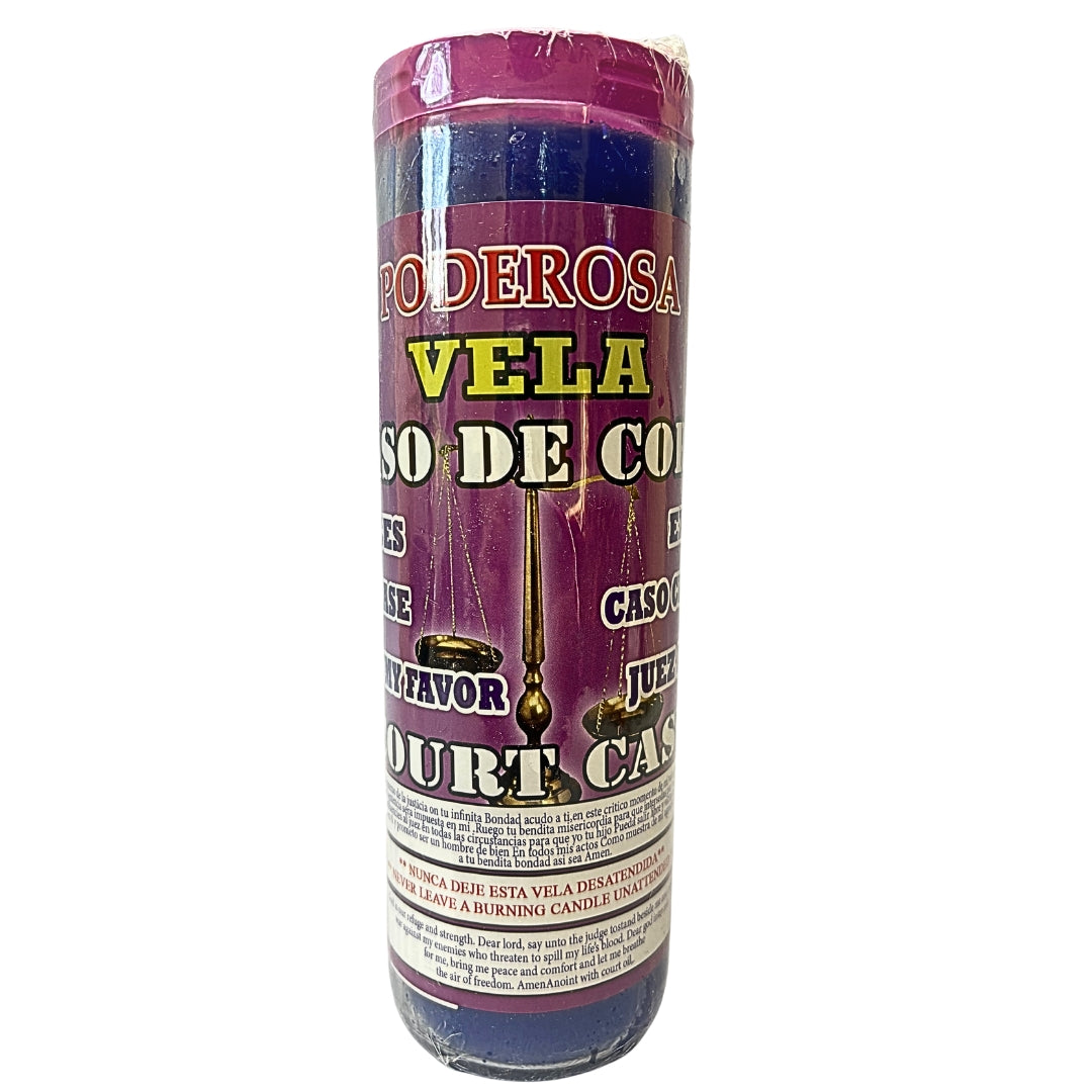 Romesen Caso de Corte, Veladora 7-Dias Preparada, Court Case 7-Day Fixed Prayer Candle